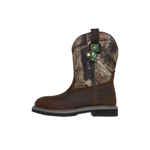 John Deere x Skechers Kids противоскользящие устойчивые к истиранию детские ботинки коричневые для малышей