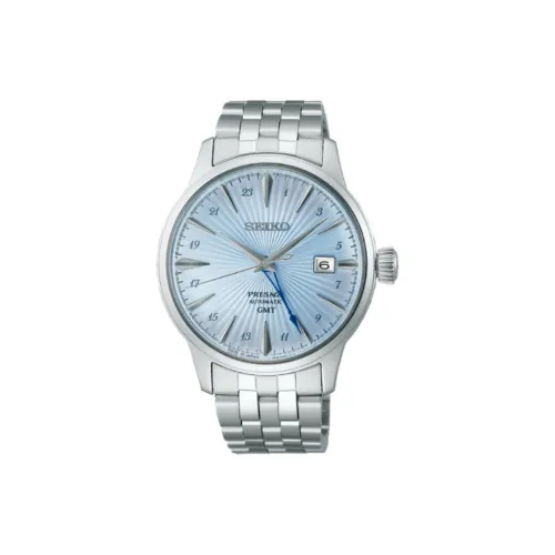 SEIKO Presage Series Автоматический Механический Механизм Нержавеющая Сталь Ремешок Часы Мужские Часы Синий Циферблат