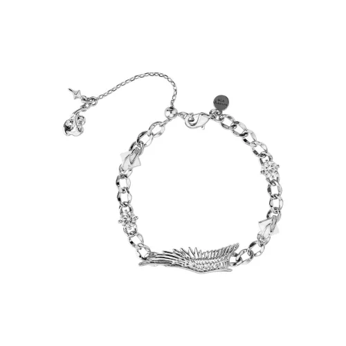 WEALTHYBOO Медный Огонь Ангел Браслет Унисекс Серебряный