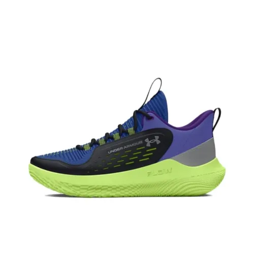 Under Armour Flow Баскетбольные кроссовки Низкий Топ Синий/Фиолетовый/Черный/Серый Женские