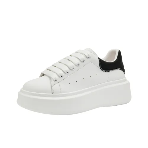 HARSON Классические Белые Кроссовки Устойчивые к Износу Увеличивающие Высоту Низкие Кроссовки для Скейтбординга Женские