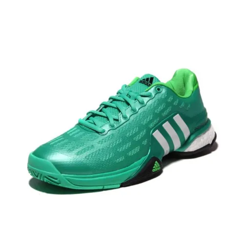 Adidas Barricade Slip-Resistant Abrasion-Resistant Low-Top Tennis Shoes Men's Green Adidas Barricade Противоскользящие Устойчивые к Износу Низкие Кроссовки для Тениса Мужские Зеленые