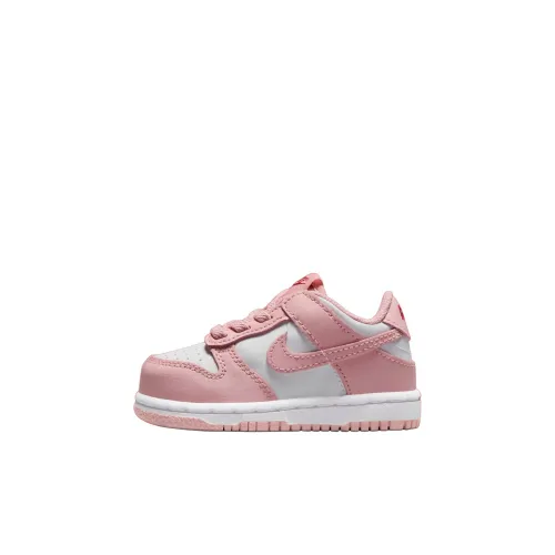nike Dunk Устойчивая к истиранию Низкая Обувь для малышей Розовая Белая Infant Wa Toddler