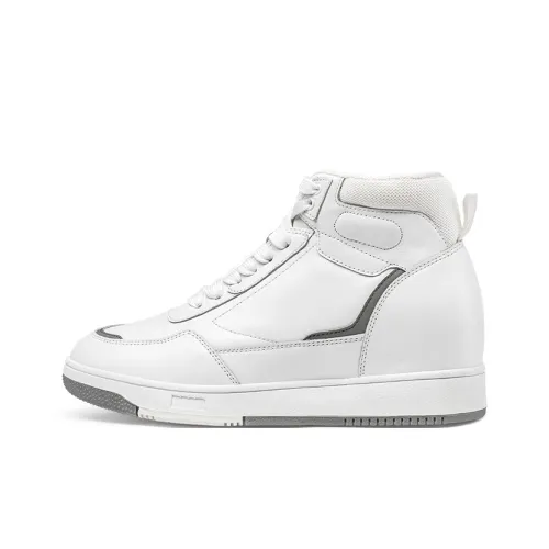 He Jinchang Высокие Кроссовки для скейтбординга Женские Белые