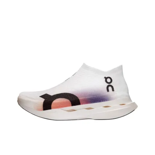 On Cloudboom Strike Slip-Resistant Abrasion-Resistant MID Топ Беговые кроссовки Мужские Белый Розовый Синий