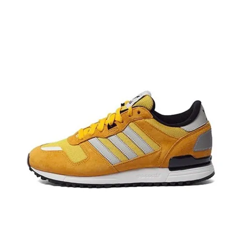 Adidas Originals ZX 700 Slip-resistant Abrasion-resistant Low Top Casual Shoes Unisex Yellow Adidas Originals ZX 700 Противоскользящий Устойчивый к истиранию Низкий Топ Повседневная Обувь Унисекс Желтый