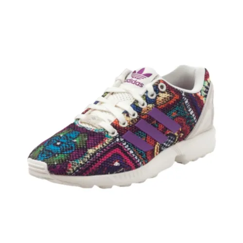 Adidas Originals ZX Flu Slip Resistant Abrasion Resistant Низкий Топ Повседневная обувь Женская Белая