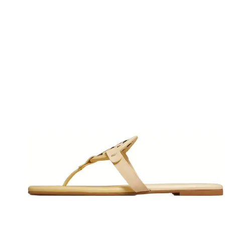 TORY BURCH Miller Шлепанцы Женские Бежево-желтые