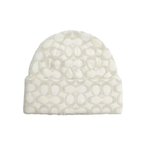 COACH Акриловые шапки-бини Женские Мел