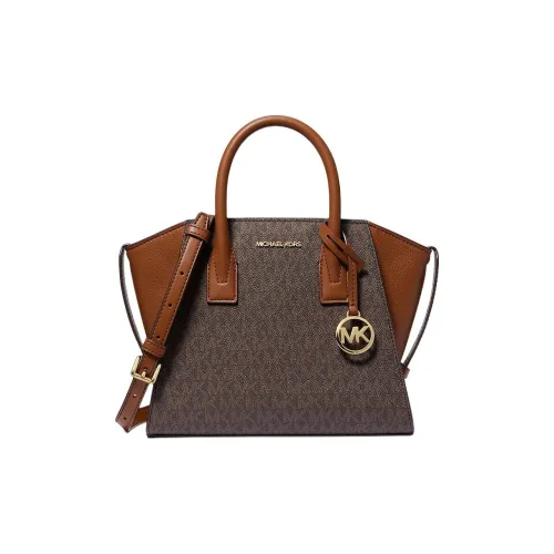 MICHAEL KORS Avril Покрытый холст Сумка через плечо Сумка через плечо Маленькая Унисекс Коричневая