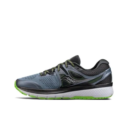 Saucony Triumph ISO 3 Амортизация Износостойкий Низкий Топ Беговые кроссовки Мужские Серый Синий