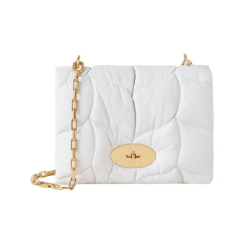Mulberry Напп-Кожа Подушка Сумка Сумка через плечо Маленькая Женская Белая
