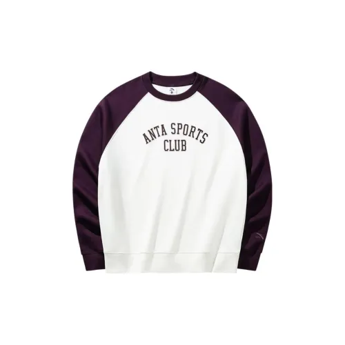 ANTA Life Collection Толстовка Женская Айвори Белый Сохраненный Сливовый Фиолетовый
