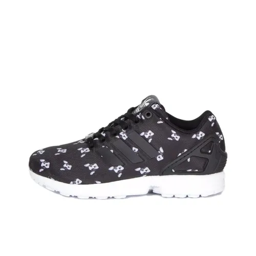 Adidas Originals ZX Flu Slip-resistant Abrasion-resistant Low-top Беговые кроссовки Женские Черные