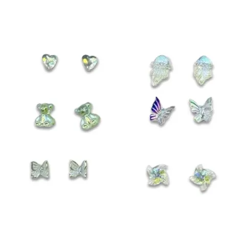 LuluCanaan Смола Серьги-гвоздики Женские