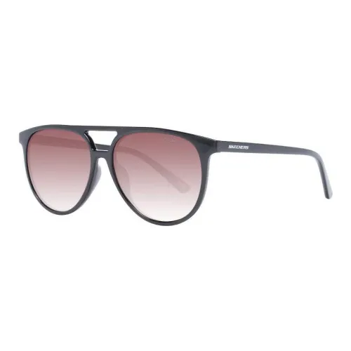 Skechers Ацетат Aviator Солнцезащитные очки Мужские Черные