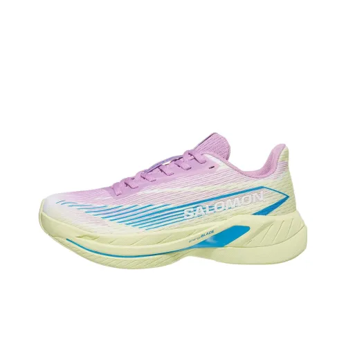 SALOMON SPECTUR 2 Slip Устойчивый к истиранию Низкий Топ Тренировочные Беговые кроссовки Женские Фиолетовый Зеленый