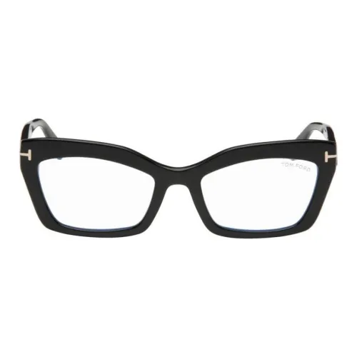 TOM FORD Пластик Кошачий глаз Солнцезащитные очки Женские Яркий черный