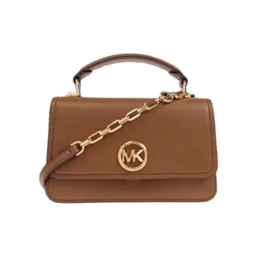 MICHAEL KORS Delancey Кожа Сумка через плечо Сумка Женская Коричневая