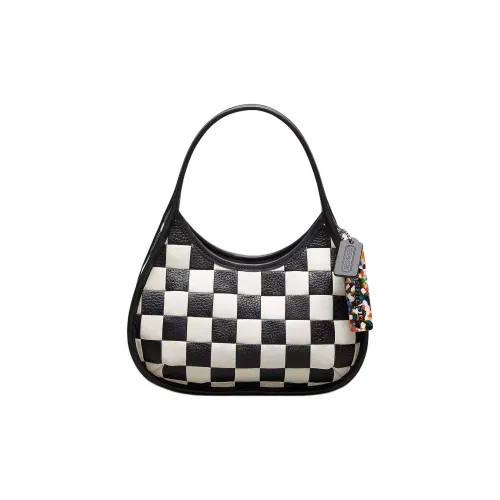 COACH Ergo Кожа Сумка Женская Черная Белая Бежевая