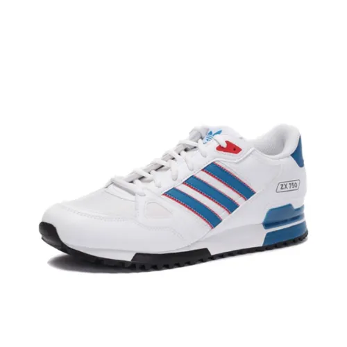 Adidas Originals ZX 750 Slip-resistant Abrasion-resistant Low Top Casual Shoes Men's White Adidas Originals ZX 750 Противоскользящий Устойчивый к истиранию Низкий Топ Повседневная Обувь Мужская Белая
