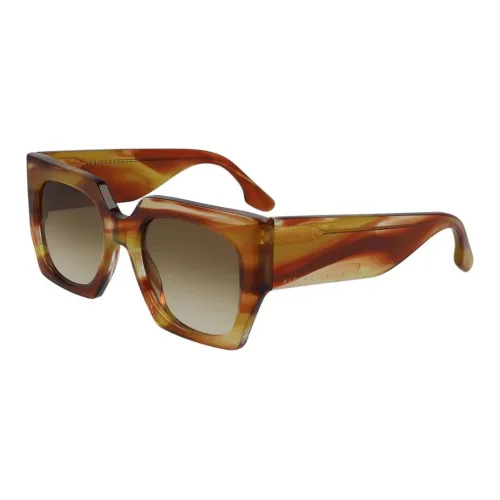 VICTORIA BECKHAM Ацетат Квадратные Солнцезащитные очки Унисекс Черепаховый