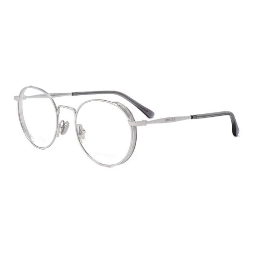 Jimmy Choo Нержавеющая сталь Круглые Оправы для очков Женские Серебряные