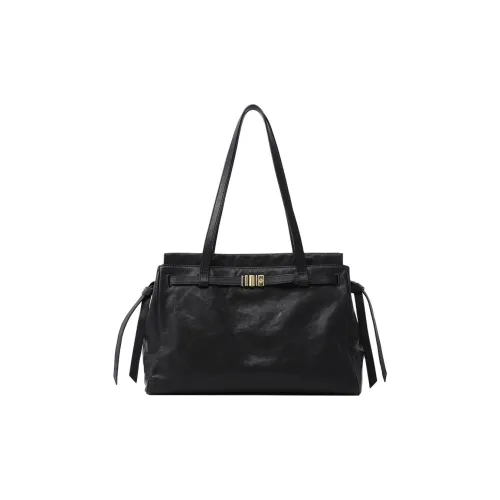 FION Коровья кожа Тоут Сумка Сумка для покупок Портативная Сумка через плечо Маленький и Средний размер Женская