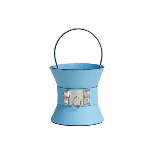 HERMES Epsom Телячья кожа Сумка Женская 7N Celeste Небесный синий