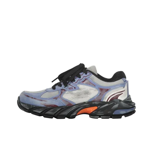 HERON PRESTON Block Stepper Slip-resistant и дышащий низкий топ повседневная обувь мужская серо-синяя