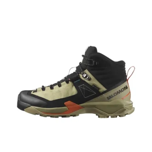 SALOMON Gore Te Slip-Resistant MID Топ Альпинистская Обувь Мужская Черная Зеленая