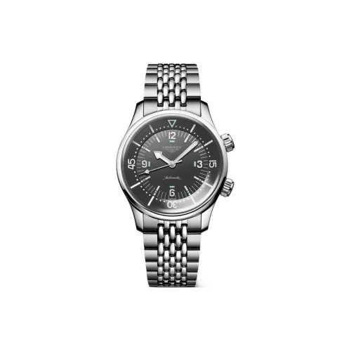 LONGINES Автоматический Механический Механизм Мужской Классический RE Enactment OF The Legendary Diving Series Часы 39 мм Черный