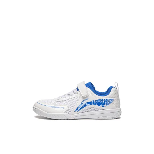 LINING YOUNG Детская тренировочная обувь Low Top Стандартный Белый/Ярко-Синий Kids
