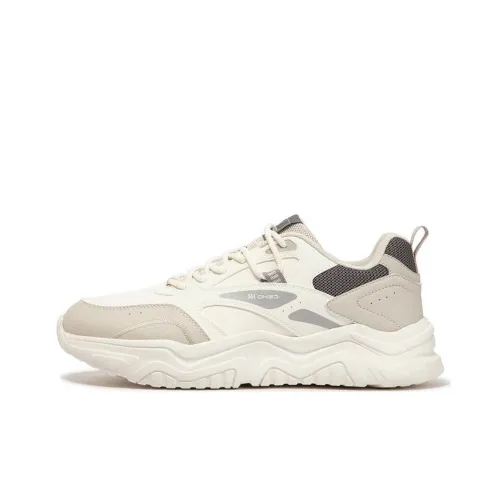 361° Противоскользящий устойчивый к истиранию низкий топ повседневная обувь мужская бежевый белый