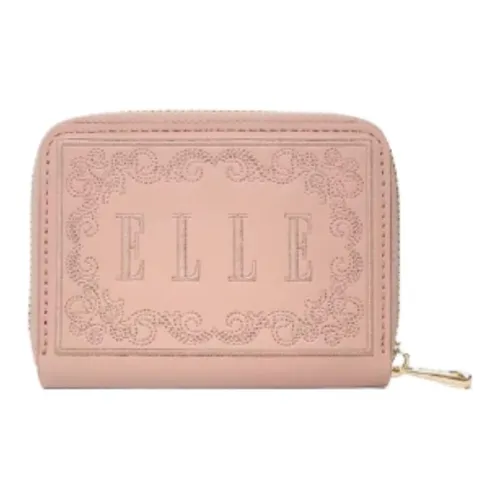 ELLE Кошелек из искусственной кожи мини женский розовый фиолетовый коричневый белый