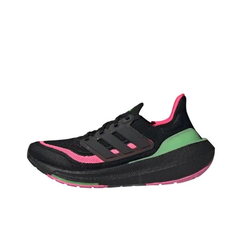 Adidas Ultraboost Light Противоскользящие Устойчивые к истиранию Низкие Беговые кроссовки Унисекс Черные