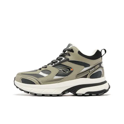 QIAODAN Повседневные высокие топы из дуба/черные мужские