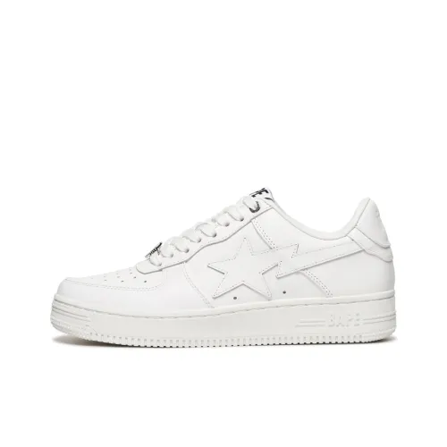 A BATHING APE STA Скейтборд Кроссовки Низкие Белые Унисекс