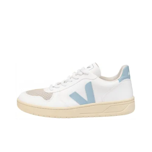 VEJA V 10 Low Топ Стильные Скейтбординги Женские Белые Синие