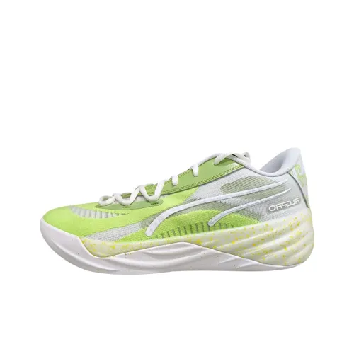 PUMA Все Pro Nitro Баскетбольные кроссовки Низкий топ Неоново-зеленый Мужской