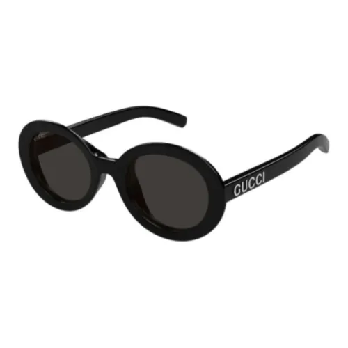 GUCCI Литьевые Окуляры OVAL SUNGLASSES Женские Черные