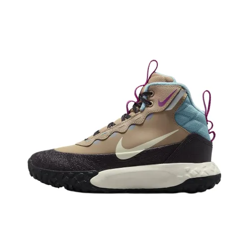 NIKE Детская повседневная обувь Вересковый серый/Бургундский серый/Деним бирюзовый/Светло-слоновая кость унисекс