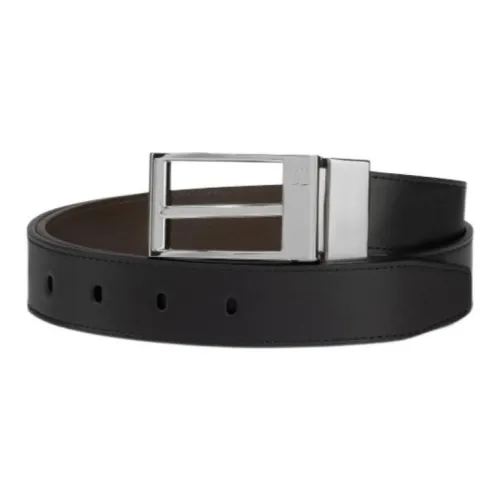 CL LUBOTING Телячья кожа Кожаные ремни Мужской Черный Ширина 3 см