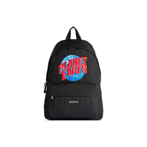 Balenciaga Explorer Nylon Backpack Men's Black Blue Red Баленсиага Эксплорер Нейлон Рюкзак Мужской Черный Синий Красный