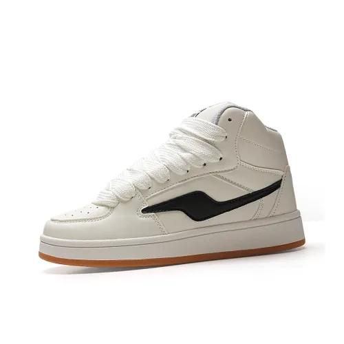 STUR YSN Износостойкий и Легкий Высокий Топ Скейтборд Кроссовки Унисекс Белый TPR