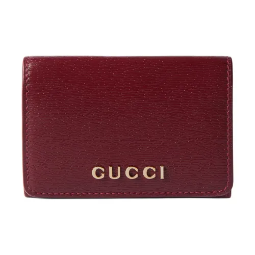 GUCCI Savoy Кожа Держатель для карт Женские Красный