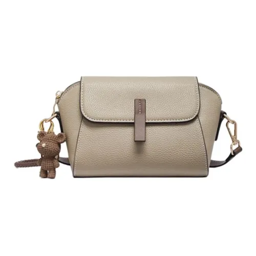 RED DRAGONFLY Сумка через плечо из коровьей кожи среднего размера женская с носом слона серый чисто черный