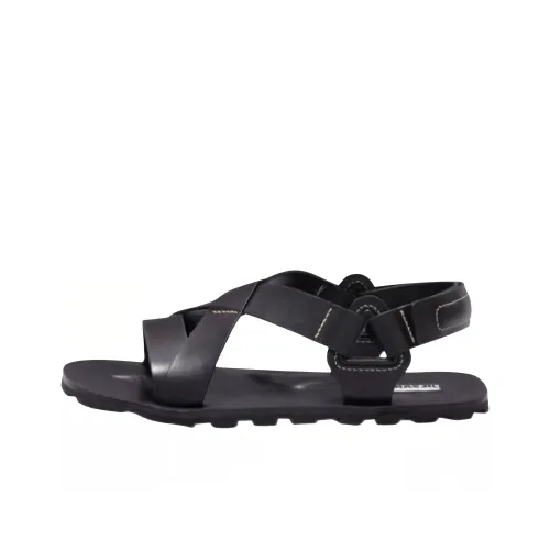JIL SANDER One Ремень Сандалии Мужские Черные