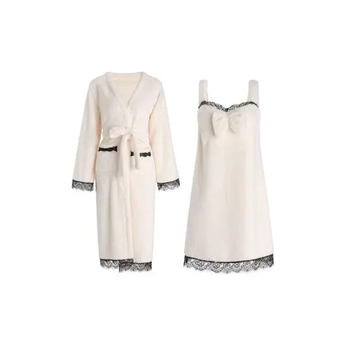 MIIOW Экрю Женские Пижамные Комплекты