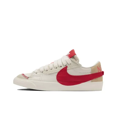 Nike Blazer Скейтборд Кроссовки Низкие Фантомный Серый Белый/Куркума/Светлый Сандаловое Дерево Умбра/Огненно-Красный Женские